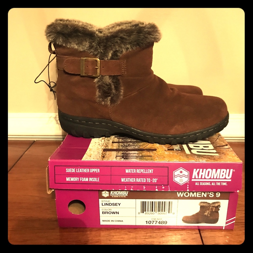 Khombu women’s Lindsey all weather boots (short)